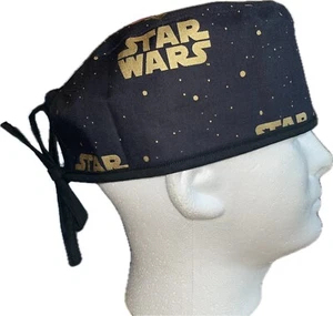 Star Wars Gold Scrub Hat Chemo Cap - Picture 1 of 4