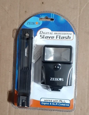 Flash esclavo digital Zeikos ZE-DS12 con soporte funciona con todas las cámaras digitales/SLR NUEVO Foto 1 de 2
