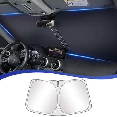 Windshield Sunshade For Ford F150 2009-2014 Window Sun Visor Blocks UV Foldable - Image 1 of 4