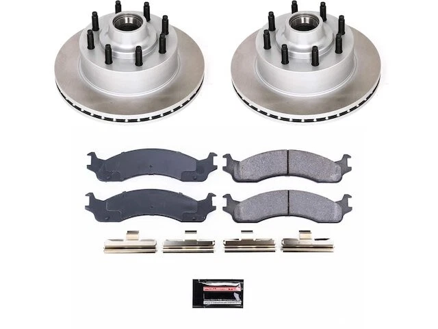 Kit de pastillas de freno delanteras y rotor para Ford E350 Econoline Club Wagon NP464HD Foto 1 de 1