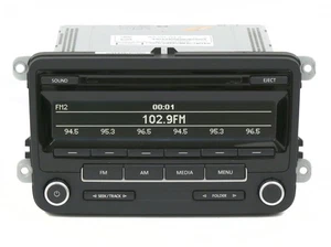 Volkswagen 11-16 Beetle Jetta Passat Radio AMFM CD Code Included 1K0035164D - Picture 1 of 7