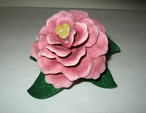Lenox Camellia Fine Porcelain Figurine Pink Flower 1990 - Picture 1 of 6