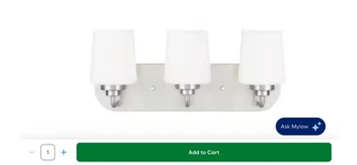 Sea Gull Lighting-Windom-3 Light Bath Vanity Brushed Nickel 4402803-962 - Image 1 of 2