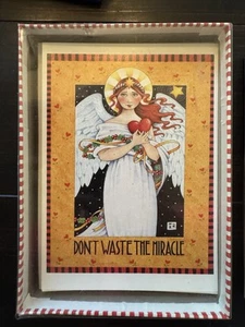 1990 Sunrise Vintage Greeting Cards Mary Engelbreit box set 13 Unused ANGEL XMAS - Picture 1 of 7
