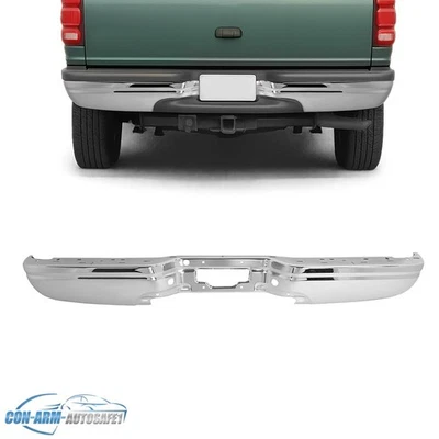 Chrome For Ford Expedition 97-02 Rear Bumper Face Bar W/O Sensor Hole #FO1102309 - Image 1 of 4