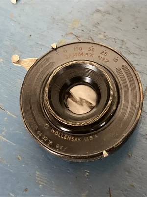 Unmarked 5” 5x7 Wide Angle Lens For Large Format In Wollensak Gammax Shutter - Image 1 of 4