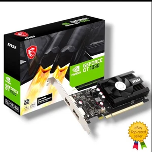 MSI GeForce GT 1030 4GB DDR4 64-Bit OC Tarjeta Gráfica DP/HDMI Ventilador Sngl NUEVO SELLADO - Imagen 1 de 5