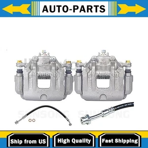 Front Brake Calipers Front Brake Hoses Line Fits Hyundai Santa Fe 3.5L 2.4L_ - Foto 1 di 12