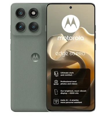 Motorola Edge 60 Pro 5G Smartphone 512GB/12GB, Green, Dual SIM, UK - Image 1 of 4