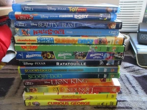 DVD Lot 14 Kids & Family Movies - Disney, Pixar Curious George. Scooby Doo Plus - Picture 1 of 21