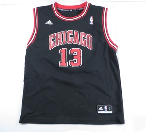Chicago Bulls Adidas Joakim Noah #13 Black Red NBA Basketball Jersey Youth Large - Picture 1 of 10