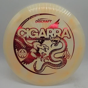 Discraft Z Swirl Cigarra Barela x Turner Collab Peach/Red Reflective 175-176g - Picture 1 of 3