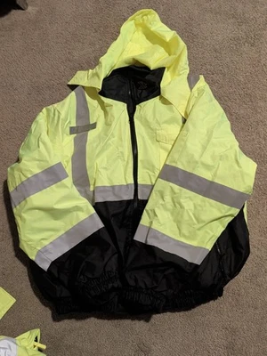 ORR Mens 3XL XP 107 REFLECTIVE FIeece Insulated Protective Coat Double Lining - Image 1 of 4