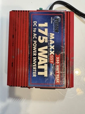 Vector Maxx SST 175 Watt DC To AC Power Inverter 350 Watt Peak VEC060 Unused - Image 1 of 4