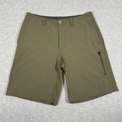 Pantalones Cortos Patagonia Quandary Para Hombre 31 Verde Oliva 10" Rendimiento Senderismo Aire Libre Foto 1 de 4