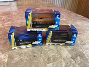 Hot Wheels Blue '55 Chevy Panel van 1/87 HO Scale Diecast 2008 NIB - Picture 1 of 8