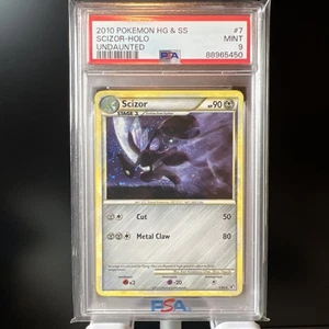 2010 Pokemon Heartgold & Soulsilver Undaunted #7 Scizor-Holo PSA 9 MINT - Bild 1 von 2