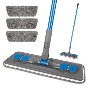 Microfibre Floor Mop for Cleaning Floors - Flat Floor Mop for Laminate Wooden... - Picture 1 of 5