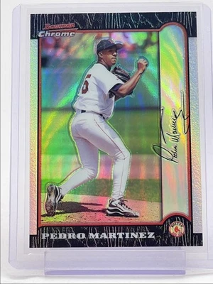 PEDRO MARTINEZ 1999 BOWMAN CHROME BASEBALL REFRACTOR RED SOX Q3562 - Image 1 of 2