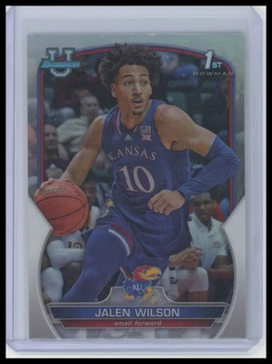 2022-23 Bowman University Chrome #67 Jalen Wilson Refractor - Image 1 of 2