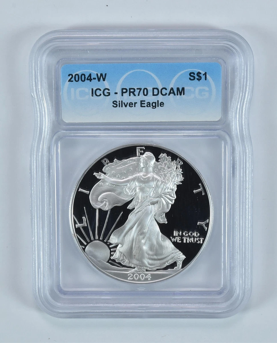 American Eagle PR 70 Graded 2004 Silver Bullion Coins for sale | eBay