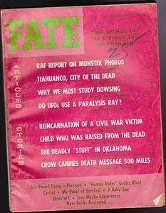 Revista Fate de diciembre de 1966 - Tiahuanco, informe de la RAF sobre fotos de monstruos    - Imagen 1 de 1