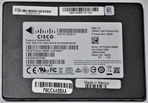 Sostituzione disco rigido Cisco ASA5500X-SSD120 120 GB SSD ASA5512-X a ASA5555-X - Foto 1 di 4