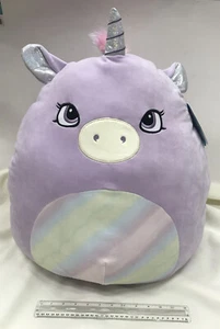 New Kellytoy Squishmallow 20” Rory The Purple Unicorn Soft Plush Animal NWT - Picture 1 of 6