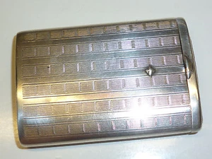PORTA SCATOLA FIAMMIFERI ARGENTO 935 VINTAGE TEDESCO ART DECO - SCATOLA STREICHHOLZ - BEL PEZZO - Foto 1 di 1