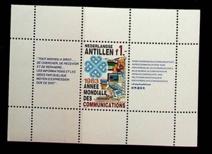 OLANDESI ANTILLE SC 492A NH FOGLIO SOUVENIR DEL 1983 - COMUNICAZIONI - (AJ24) - Foto 1 di 1