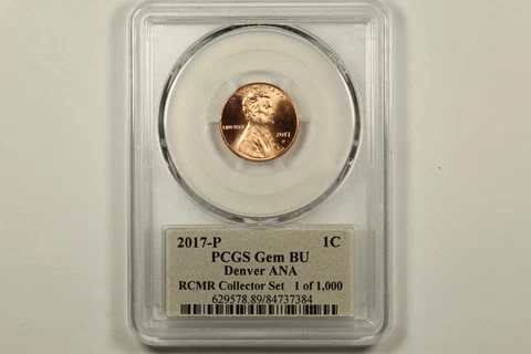 2017 Lincoln Cent PCGS Gem BU Denver ANA Cover