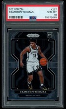 2021 Panini Prizm Cameron Thomas Rookie Card RC  #297 Gem Mint PSA 10