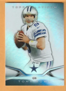 Tony Romo Dallas Cowboys 2014 Topps Platinum #80 Burlington Wisconsin - Imagen 1 de 2