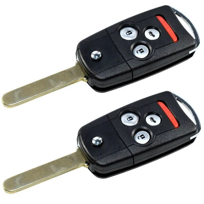 2-Pack HQRP Klapp Schlüssel Fob Schlüssellos für Acura MDX RDX TL Tsx Zdx Honda - Bild 1 von 4
