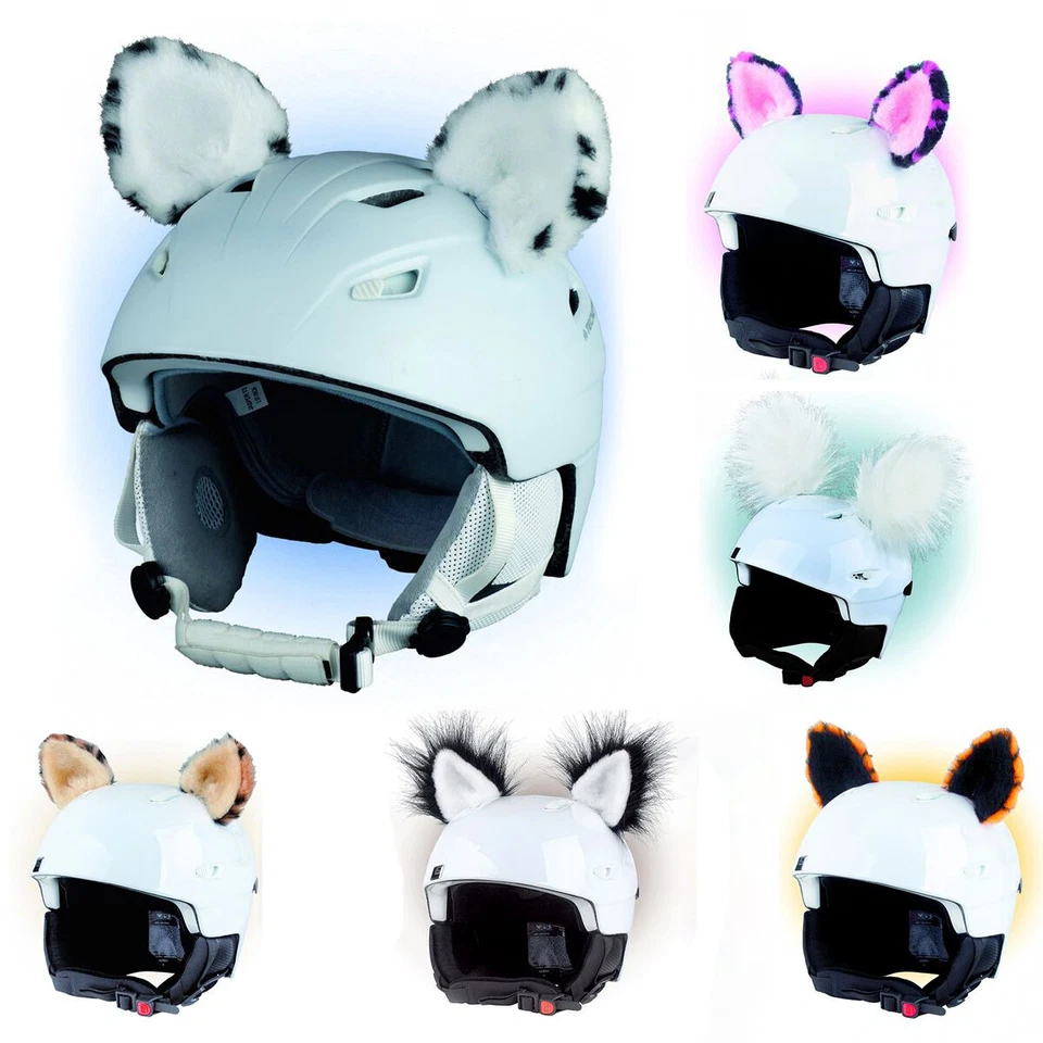 Crazy Ears Helm Accessoires Katze Tiger Lux Frosch Ohren Skihelm Helmaufkleber - Bild 1 von 1