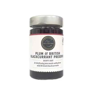 M&S British Plum Blackcurrant Preserve Rich Fruity Jam 235g - Picture 1 of 6
