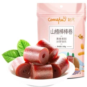 Snacks dulces y agrios rollo de espino chino baya de espino rollos largos 100 g - Imagen 1 de 5