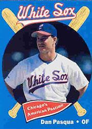 1989 Chicago White Sox White Sox Coke Baseball Card #19 Dan Pasqua
