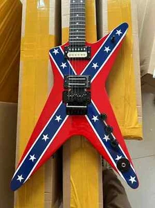 Factory Dean Dimebag Darrell Electric Guitar Flame Maple Top Quallity - Picture 1 of 9