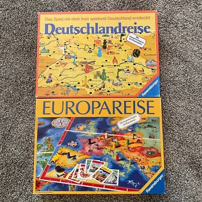Ravensburger Deutschlandreise and Europareise Board Games (German) (VTG) - Image 1 of 4