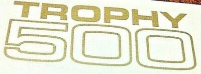 Trophy 500 side cover panel gold vinyl decal sticker 1969-72 Triumph T100C each - Image 1 of 4