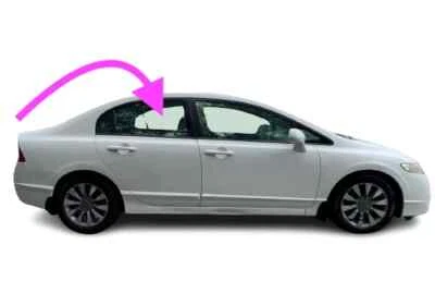 FITS: Honda Civic 4 Door : 2001, 2002, 2003-2005, NEW, Right Rear Door glass - Изображение 1 из 4