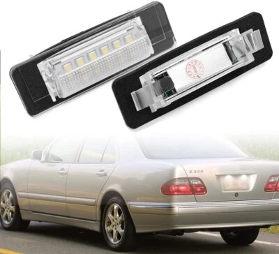 2x LED License Plate Lights For 1997-00 Mercedes C-Class W202 C230 C280 C43 AMG Foto 1 de 4