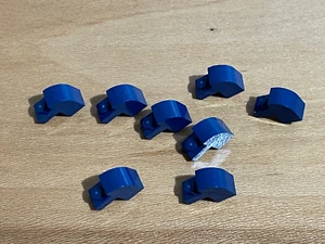 Lego 8 Dark Blue Slopes Curved 2 x 1 x 1 1/3 with Recessed Stud 6091 - Picture 1 of 3