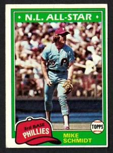 1981 TOPPS #540 MIKE SCHMIDT HOF - PHILADELPHIA PHILLIES - *02 - Picture 1 of 2