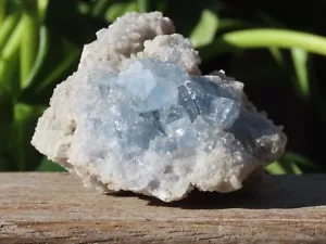 Raw Blue Celestite Crystal Cluster 319Grams Natural - Picture 1 of 11