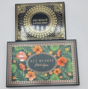 ACE BEAUTY LOT OF 2 ITEMS NOSTALGIA Vintage Dawn Eyeshadow Pallets NIB - Picture 1 of 3