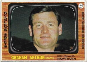 1967 Scanlens (25) Graham ARTHUR Hawthorn :/: