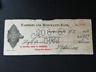 Farmers and Merchants Bank, Hooker, Okla., 57,58 US$, 7.9.1908