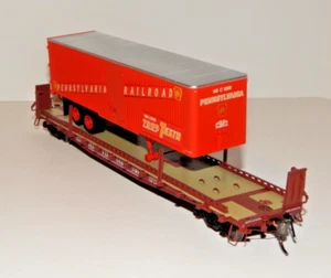 Rapido Trains HO #138016A PRR Delivery Scheme F30D TOFC Flatcar RTR #475349 NEW - Picture 1 of 7